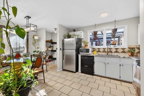 928 Pinecliff Drive Ne, Calgary, AB - Indoor Photo Showing Kitchen With Double Sink