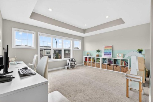 9 Legacy Lane Se, Calgary, AB - Indoor Photo Showing Office