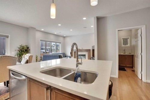 148 Savanna Close Ne, Calgary, AB - Indoor Photo Showing Kitchen With Double Sink