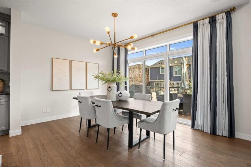 225 West Grove Way Sw, Calgary, AB - Indoor Photo Showing Dining Room