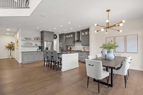 225 West Grove Way Sw, Calgary, AB - Indoor Photo Showing Dining Room