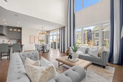 225 West Grove Way Sw, Calgary, AB - Indoor Photo Showing Living Room