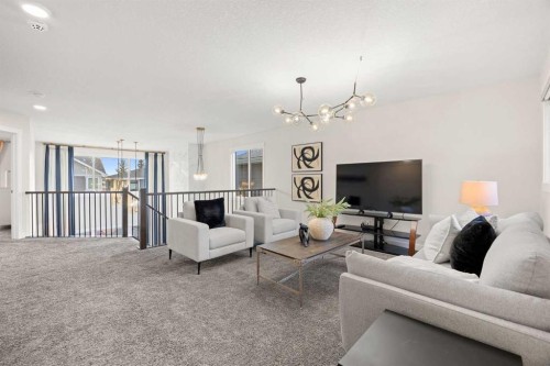 225 West Grove Way Sw, Calgary, AB - Indoor Photo Showing Living Room