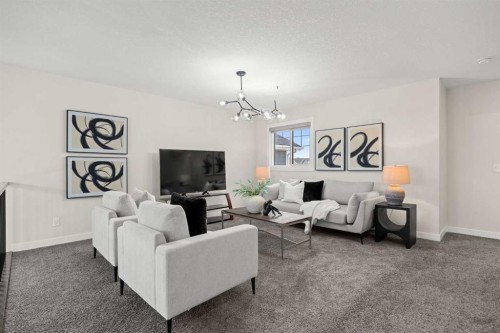 225 West Grove Way Sw, Calgary, AB - Indoor Photo Showing Living Room