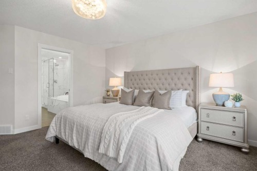 225 West Grove Way Sw, Calgary, AB - Indoor Photo Showing Bedroom