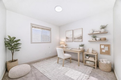 66 Sage Valley Manor Nw, Calgary, AB - Indoor Photo Showing Office