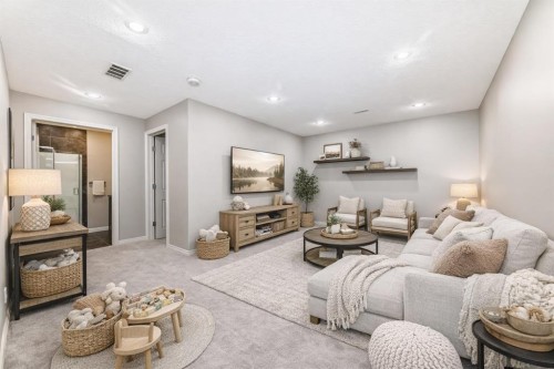 66 Sage Valley Manor Nw, Calgary, AB - Indoor Photo Showing Living Room