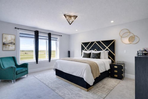 132 Belvedere Drive Se, Calgary, AB - Indoor Photo Showing Bedroom
