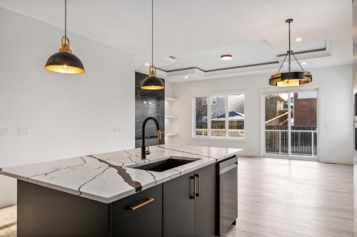 52 Lakes Estates Circle, Strathmore, AB - Indoor Photo Showing Kitchen With Upgraded Kitchen