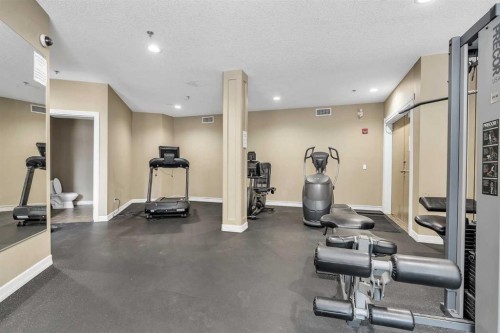 318-26 Val Gardena View Sw, Calgary, AB - Indoor Photo Showing Gym Room