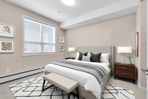 318-26 Val Gardena View Sw, Calgary, AB - Indoor Photo Showing Bedroom