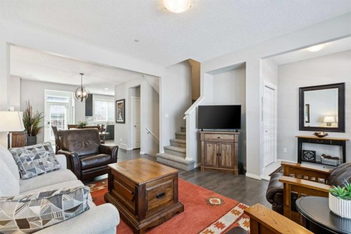 1119 Livingston Way Ne, Calgary, AB - Indoor Photo Showing Living Room