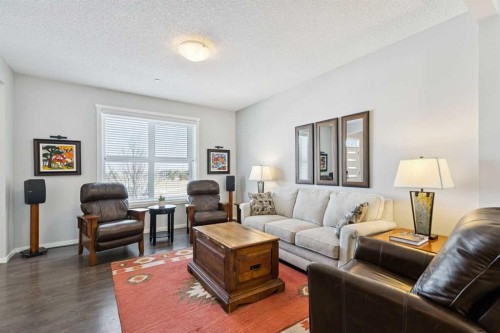 1119 Livingston Way Ne, Calgary, AB - Indoor Photo Showing Living Room