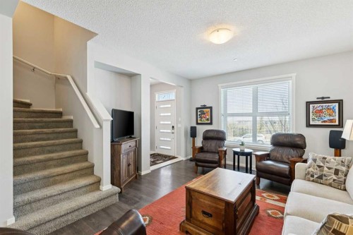 1119 Livingston Way Ne, Calgary, AB - Indoor Photo Showing Living Room