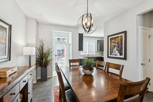 1119 Livingston Way Ne, Calgary, AB - Indoor Photo Showing Dining Room