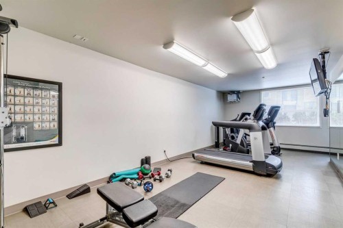 131-721 4 Street Ne, Calgary, AB - Indoor Photo Showing Gym Room