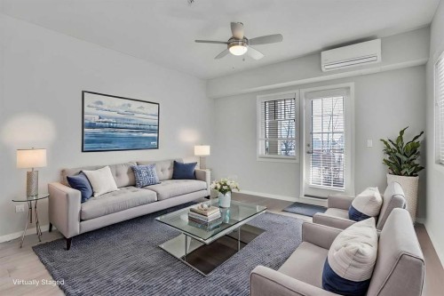 103-30 Mahogany Mews Se, Calgary, AB - Indoor Photo Showing Living Room