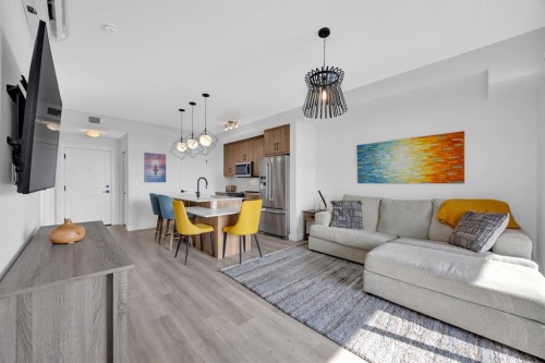 3404-200 Seton Circle Se, Calgary, AB - Indoor Photo Showing Living Room