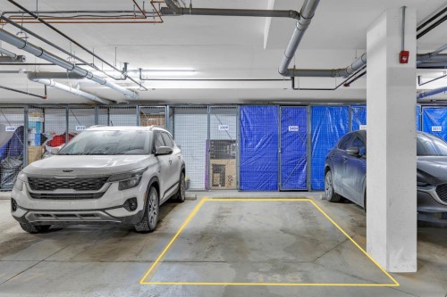 3404-200 Seton Circle Se, Calgary, AB - Indoor Photo Showing Garage