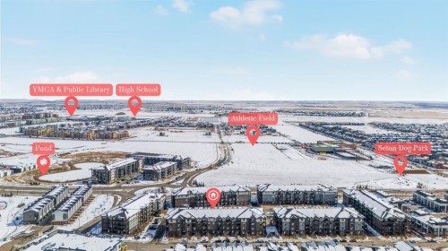 3404-200 Seton Circle Se, Calgary, AB - Outdoor With View