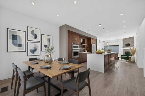 935 Regal Crescent Ne, Calgary, AB - Indoor Photo Showing Kitchen With Stainless Steel Kitchen With Upgraded Kitchen