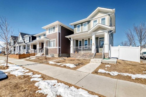392 Redstone Drive Ne, Calgary, AB - Outdoor With Deck Patio Veranda With Facade