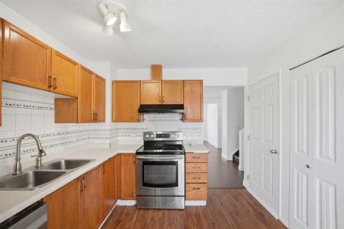 19 Appletree Close Se, Calgary, AB - Indoor Photo Showing Kitchen With Double Sink