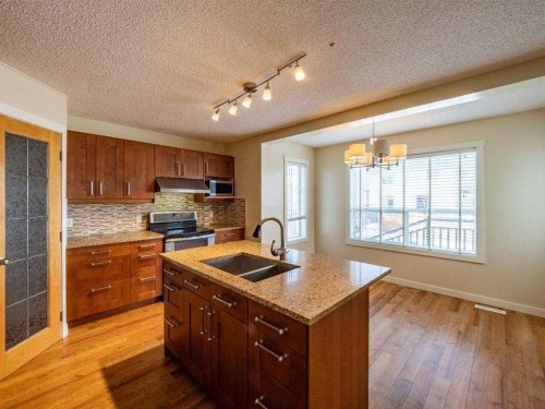 101 Westpoint Gardens, Calgary, AB - Indoor Photo Showing Kitchen With Double Sink