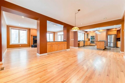 6756 Bow Crescent Nw, Calgary, AB - Indoor With Fireplace