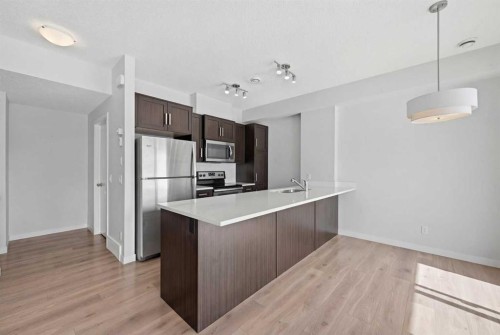 413-250 Fireside View, Cochrane, AB - Indoor Photo Showing Kitchen