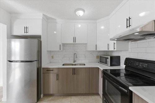 79 Fonda Drive Se, Calgary, AB - Indoor Photo Showing Kitchen With Double Sink