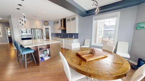 158 Ranch Road, Okotoks, AB - Indoor Photo Showing Dining Room