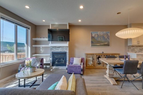 2817 16 Avenue Se, Calgary, AB - Indoor With Fireplace