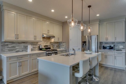 2817 16 Avenue Se, Calgary, AB - Indoor Photo Showing Kitchen With Double Sink With Upgraded Kitchen