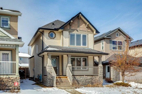 200 Silverado Drive Sw, Calgary, AB - Outdoor With Deck Patio Veranda With Facade