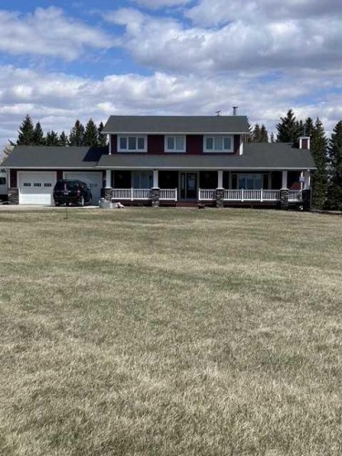 33233 Range Road 284, Rural Mountain View County, AB - Outdoor With Deck Patio Veranda With Facade