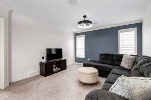 305 Kinniburgh Cove, Chestermere, AB - Indoor Photo Showing Living Room