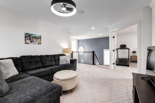 305 Kinniburgh Cove, Chestermere, AB - Indoor Photo Showing Living Room