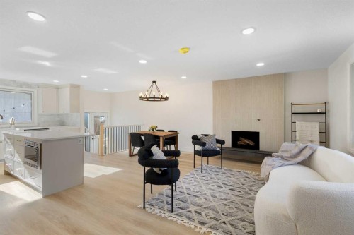 4812 Verona Drive Nw, Calgary, AB - Indoor With Fireplace