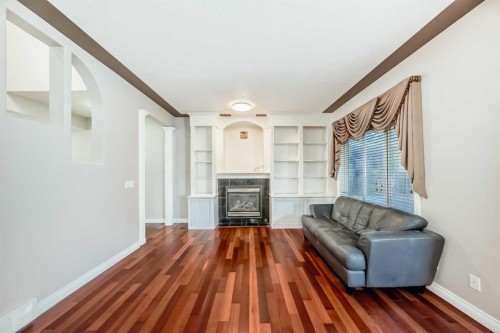 87 Sherwood Circle Nw, Calgary, AB - Indoor With Fireplace