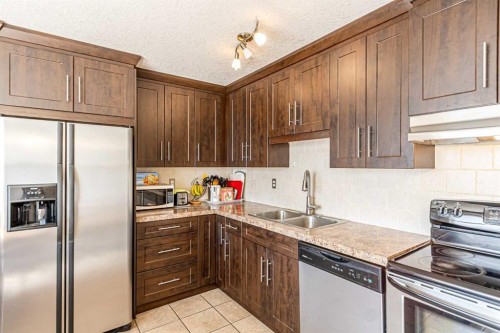 77-5103 35 Avenue Sw, Calgary, AB - Indoor Photo Showing Kitchen With Double Sink