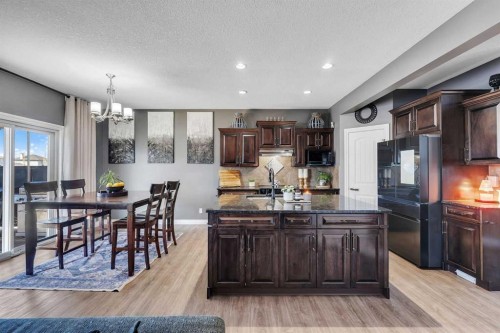 45 Hanson Hollow Ne, Langdon, AB - Indoor Photo Showing Kitchen With Upgraded Kitchen