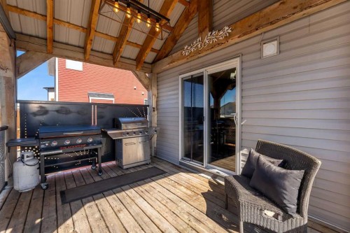45 Hanson Hollow Ne, Langdon, AB - Outdoor With Deck Patio Veranda With Exterior