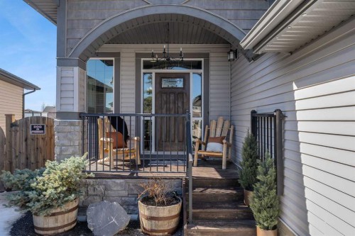 45 Hanson Hollow Ne, Langdon, AB - Outdoor With Deck Patio Veranda With Exterior