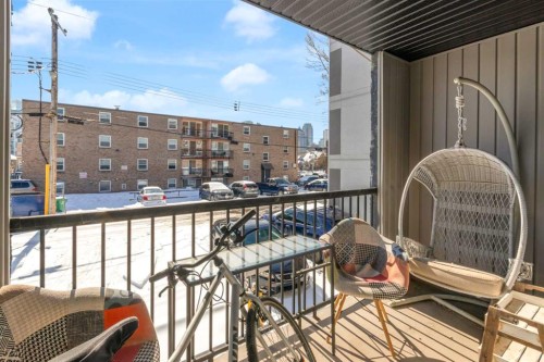 204-931 2 Avenue Nw, Calgary, AB - Outdoor With Balcony With Exterior