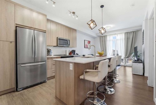 414-30 Walgrove Se, Calgary, AB - Indoor Photo Showing Kitchen With Upgraded Kitchen
