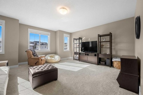490 Mahogany Manor Se, Calgary, AB - Indoor Photo Showing Living Room