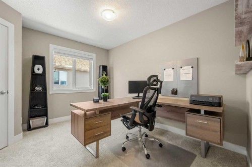 490 Mahogany Manor Se, Calgary, AB - Indoor Photo Showing Office