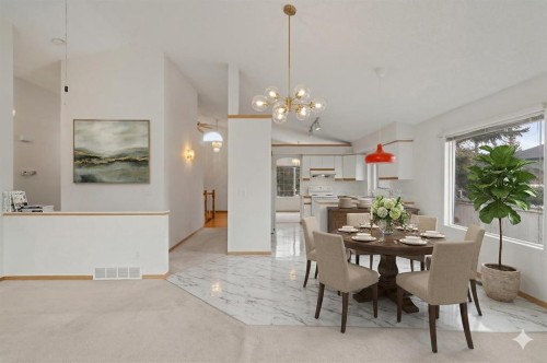 179 Sunlake Way Se, Calgary, AB - Indoor Photo Showing Dining Room