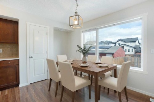 160 Panamount Way Nw, Calgary, AB - Indoor Photo Showing Dining Room